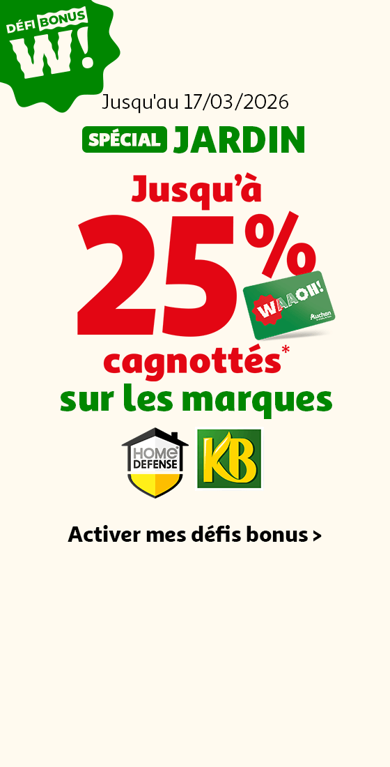 Jusqu'au 17 mars 2026, défis Waaoh bonus : spécial Jardin