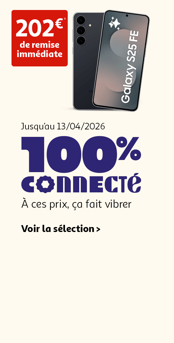 Jusqu'au 13/04/2026, 100% connecté A ces prix, ça fait vibrer