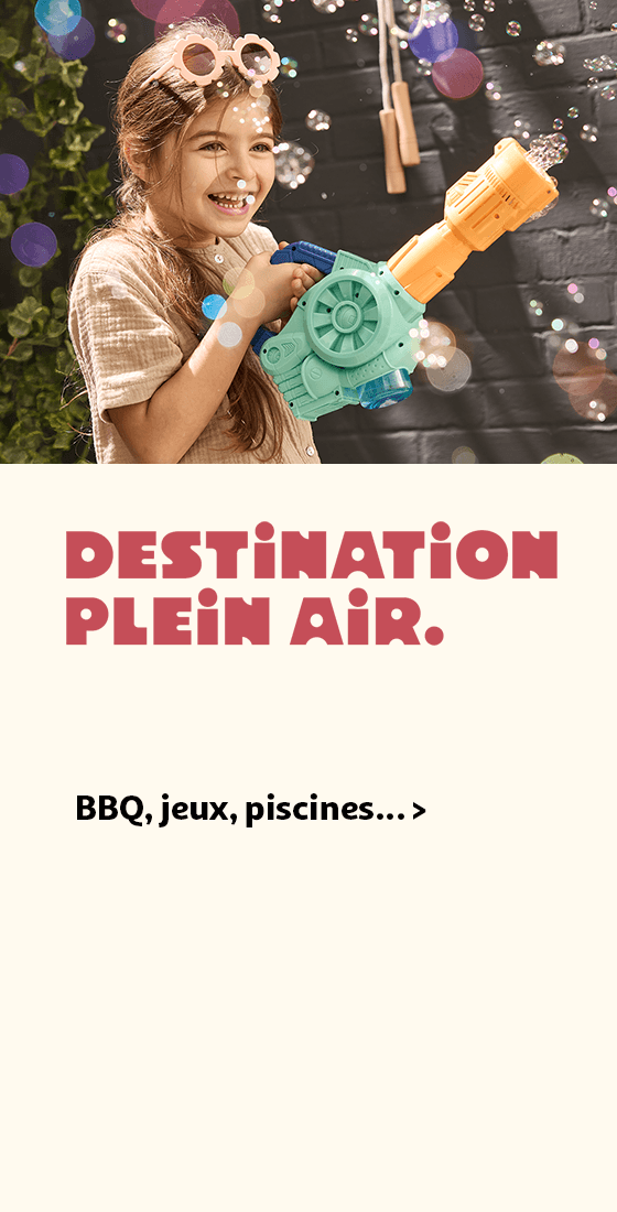 Destination plein air, BBQ, jeux, piscines...