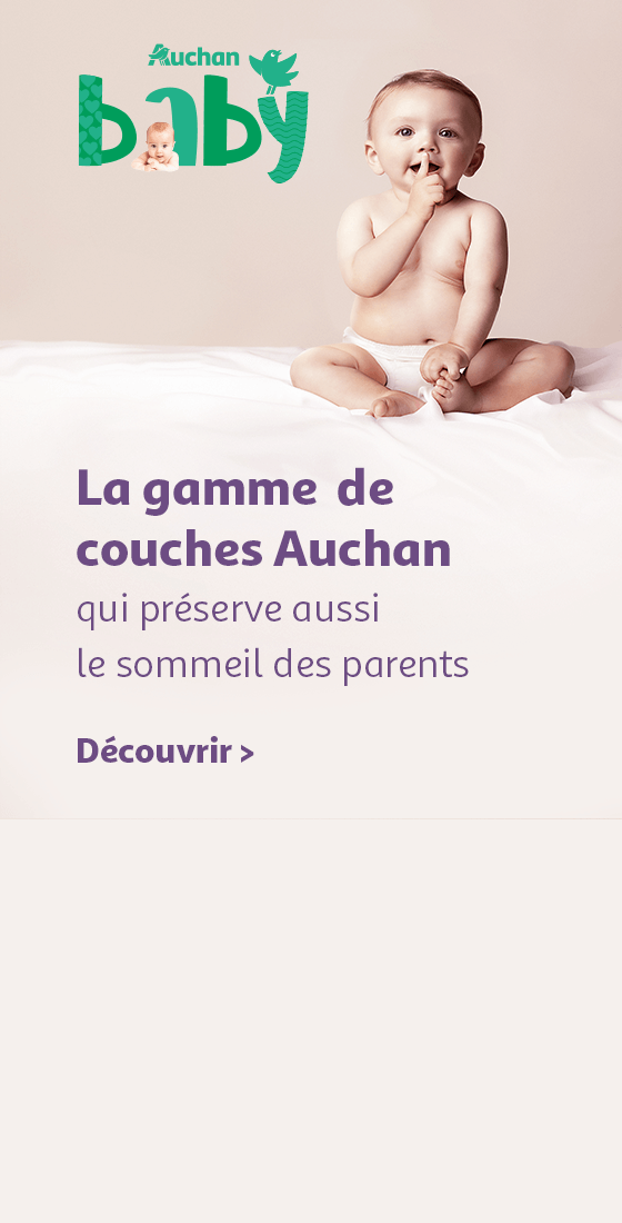 Auchan Baby : la gamme de couches Auchan