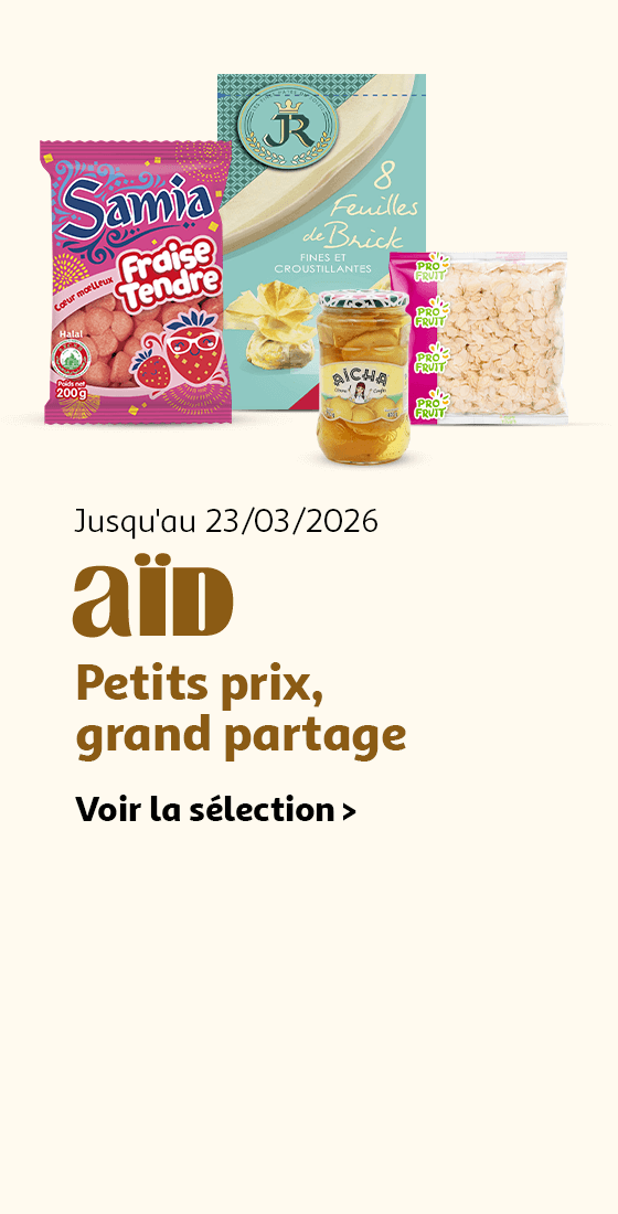 Jusqu'au 23/03/2026, Aïd, petits prix, grand partage