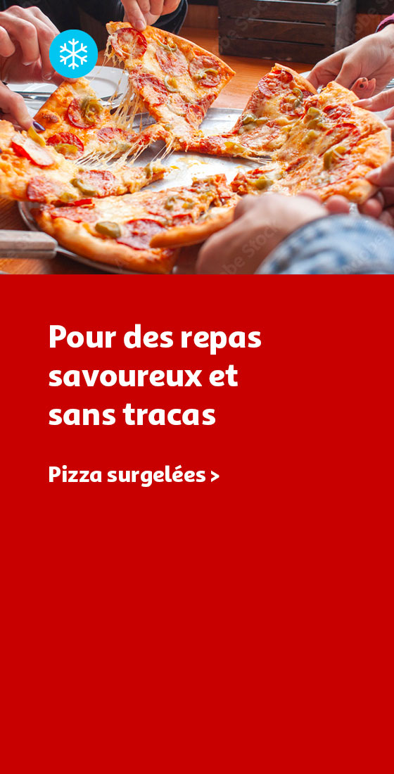 Pizzas surgelés