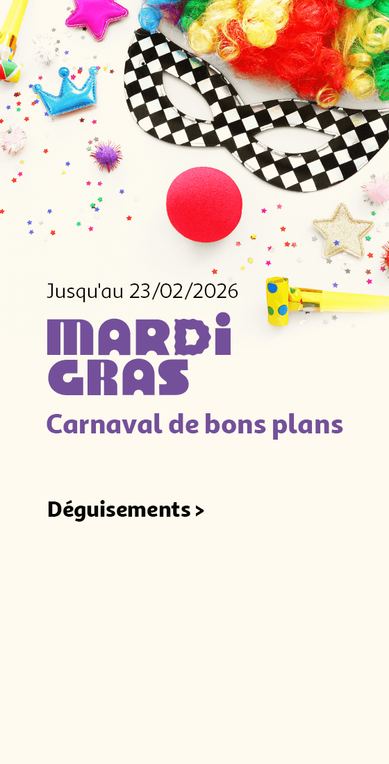Jusqu'au 23/02/2026, Mardi Gras : Carnaval de bons plans. Déguisements