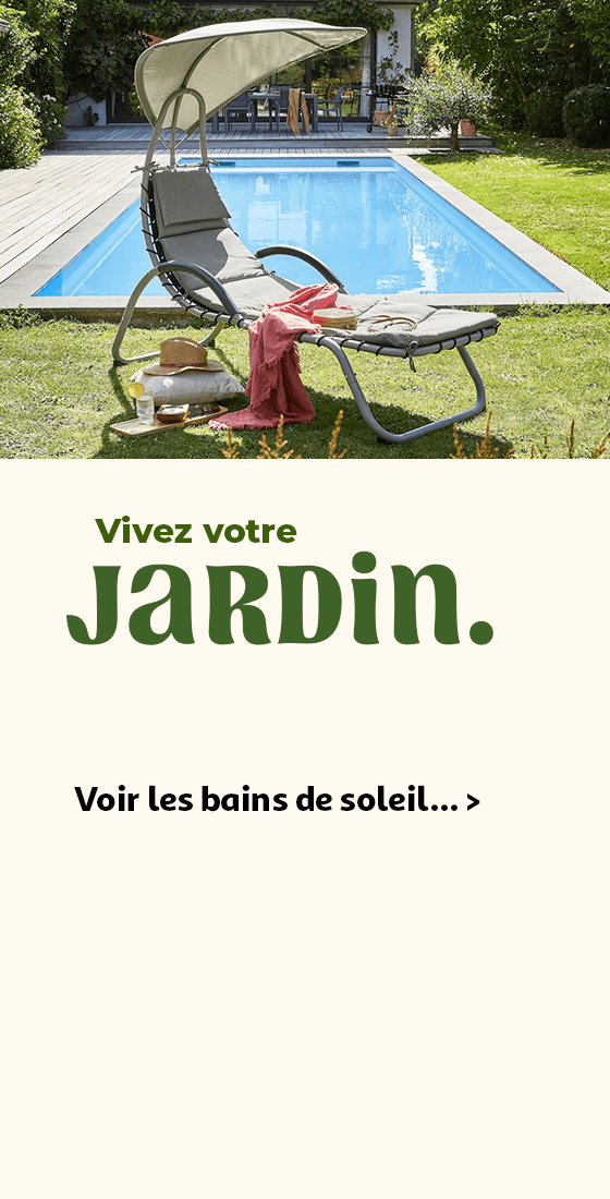 Vivez votre jardin. Voir les bains de soleils...