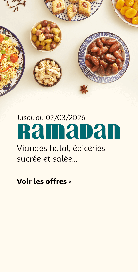 Ramadan : Viandes halal, épiceries sucrée et salée... Voir les offres
