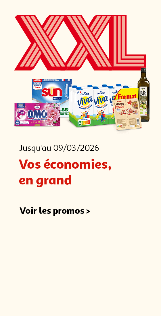 Vos économies, en grand. Voir les promos