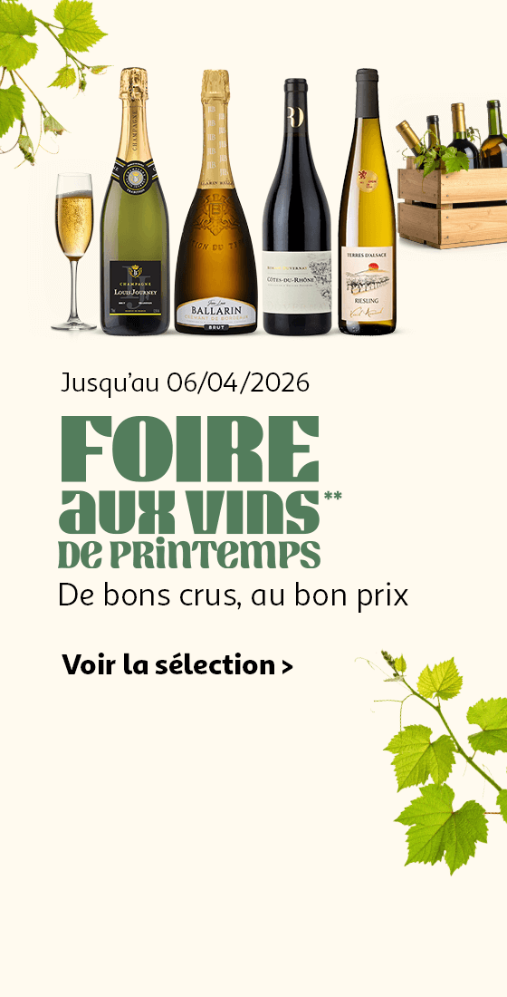 Jusqu'au 06/04/2026, Foire aux vins** de printemps : de bons crus, au bon prix
