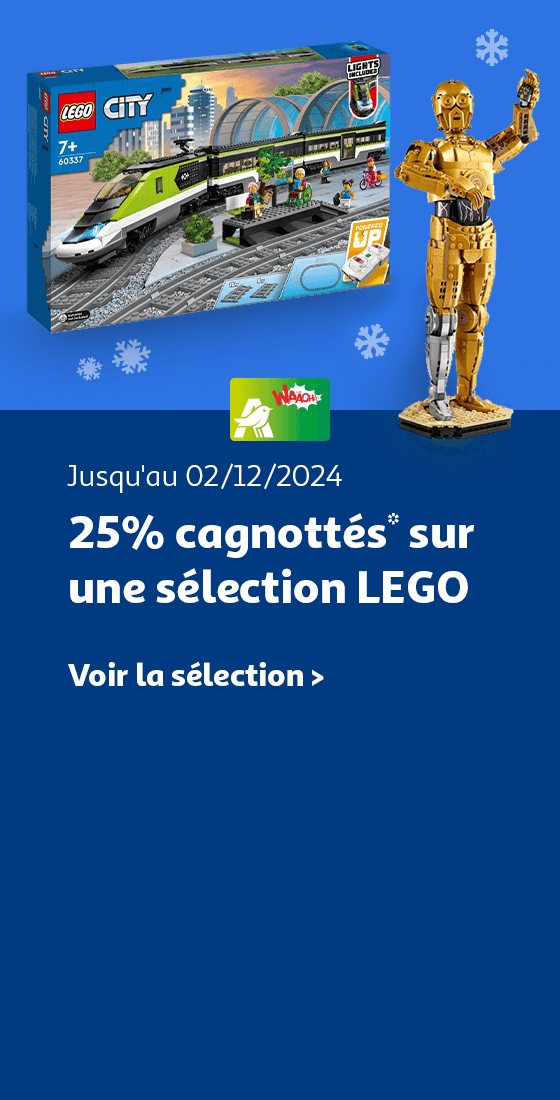 Jusqu'au 02/12/2024, 25% cagnottés sur une sélection LEGO