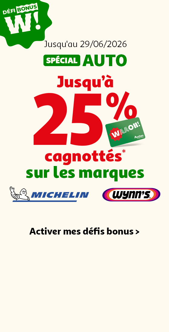 Jusqu'au 29/06/2026, activer mes défis bonus spécial Auto