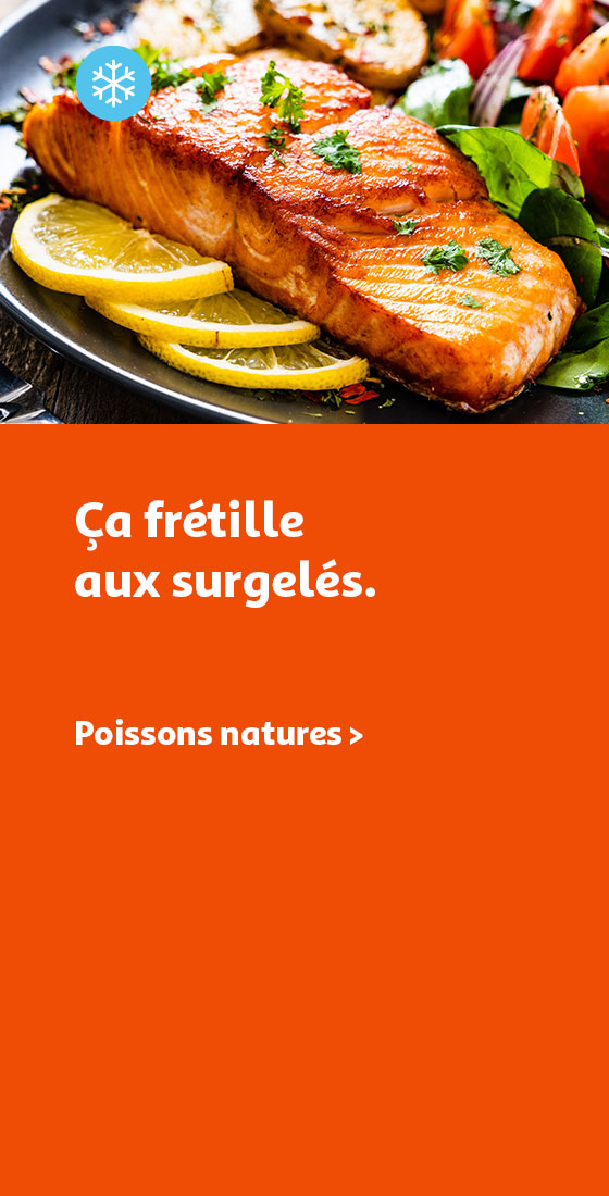 Poissons natures surgelés