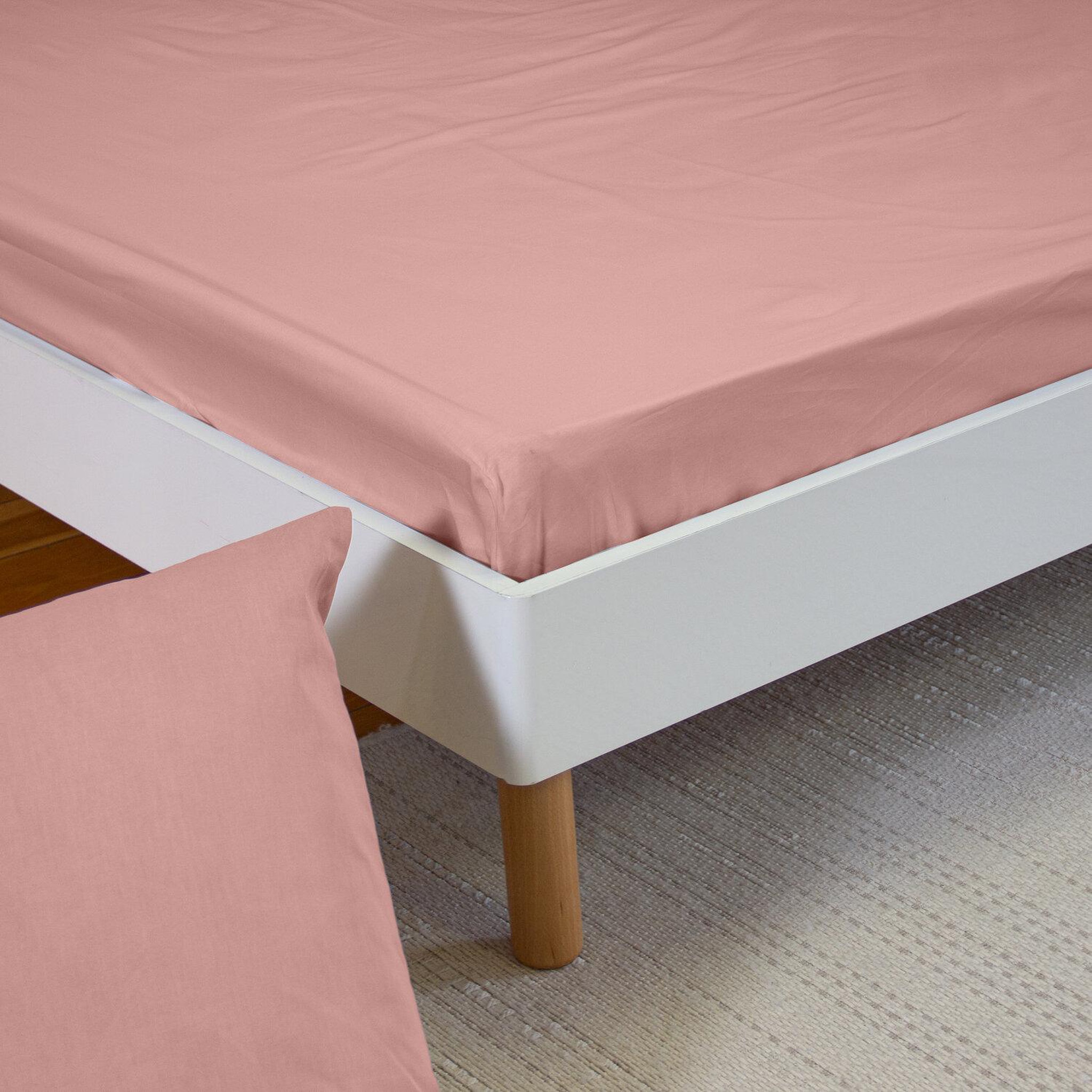 Voir la diapositive 2 : Home collection Drap housse 100% percale de coton 65fils, mura