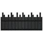 Voir la diapositive 5 : VIDAXL Tete de lit murale Noir 185x3x80 cm Bois massif de pin