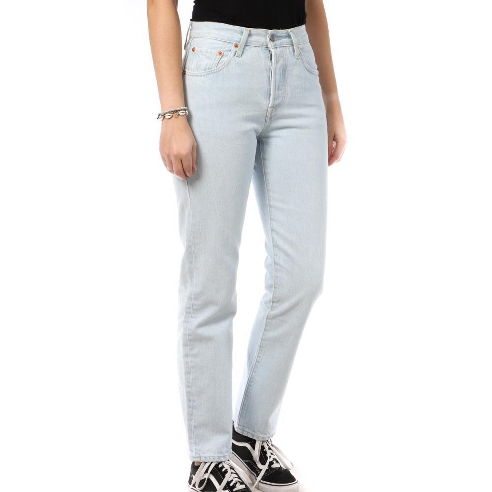Voir la diapositive 1 : Levi's Jean Bleu Droit Femme Levi's 501
