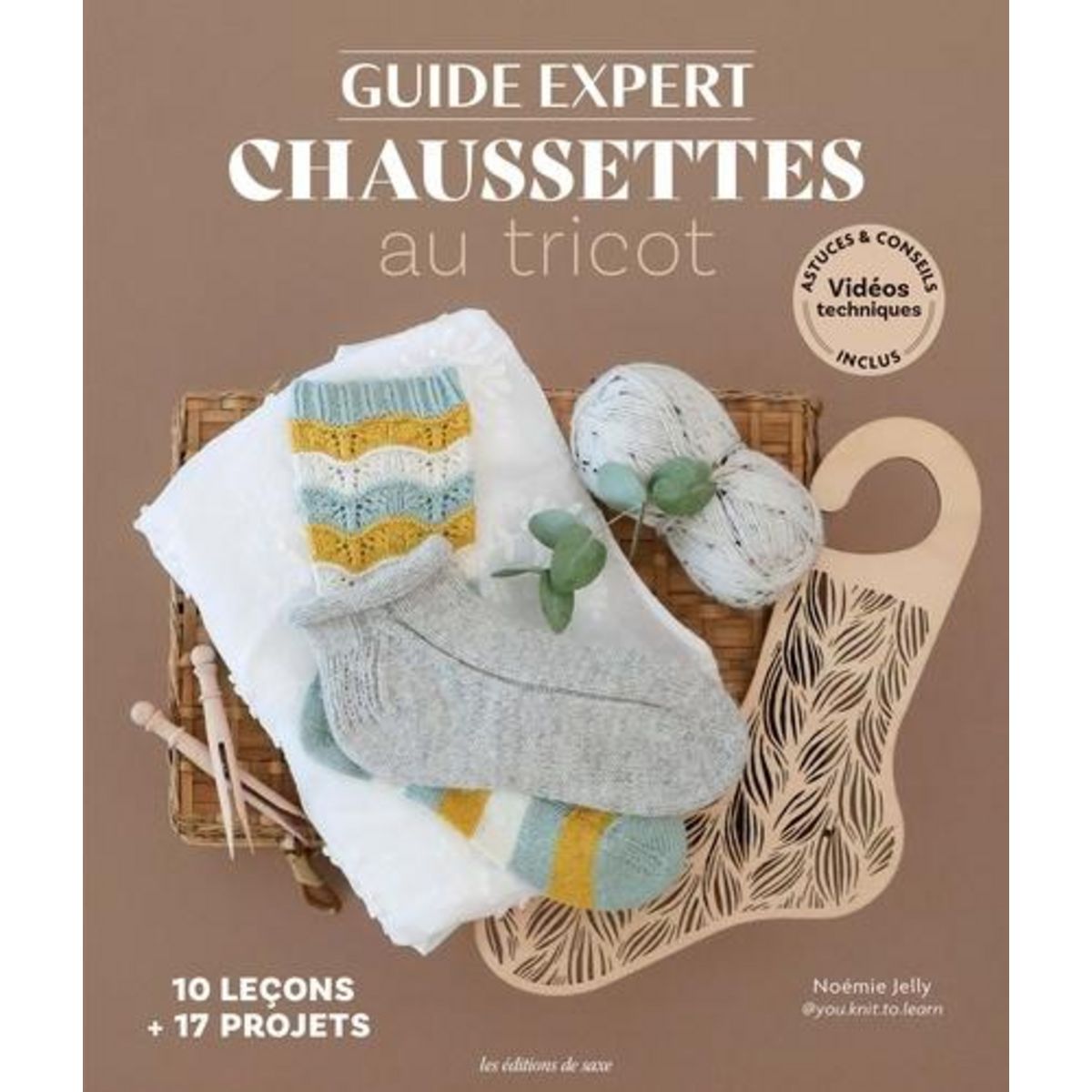 GUIDE EXPERT CHAUSSETTES AU TRICOT. 10 LECONS + 17 PROJETS, Jelly Noémie