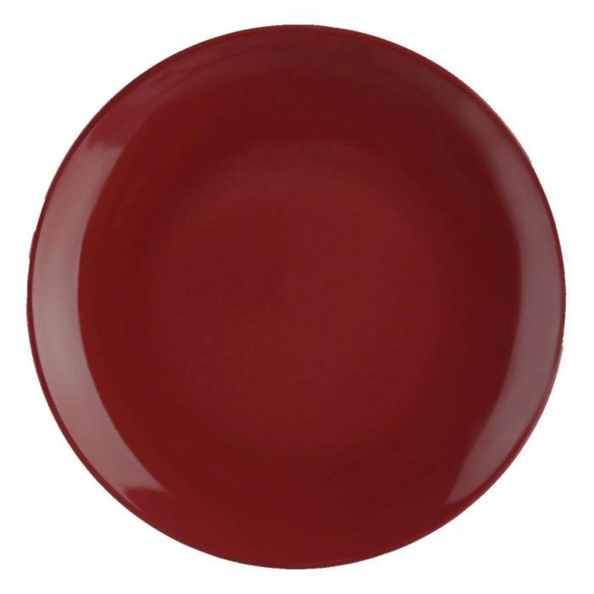 SECRET DE GOURMET Lot de 6 Assiettes à Dessert  Colorama  20cm Rouge