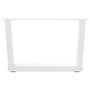 Voir la diapositive 5 : VIDAXL Pieds de table a manger forme V 2pcs blanc 60x(30-31,3)cm acier