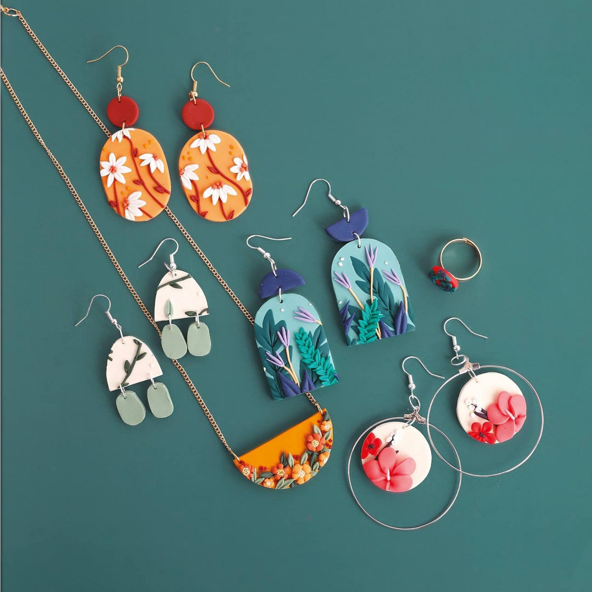 Staedtler Coffret bijoux en pâte polymère - technique du Slab