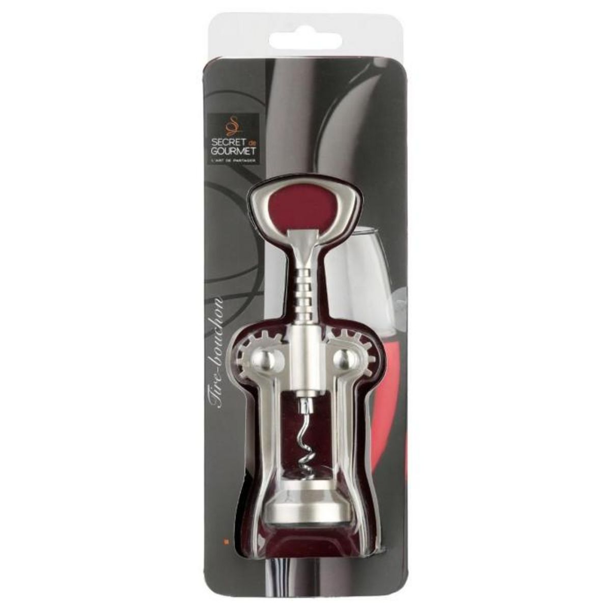 SECRET DE GOURMET Tire Bouchon  Charles de Gaulle  17cm Argent