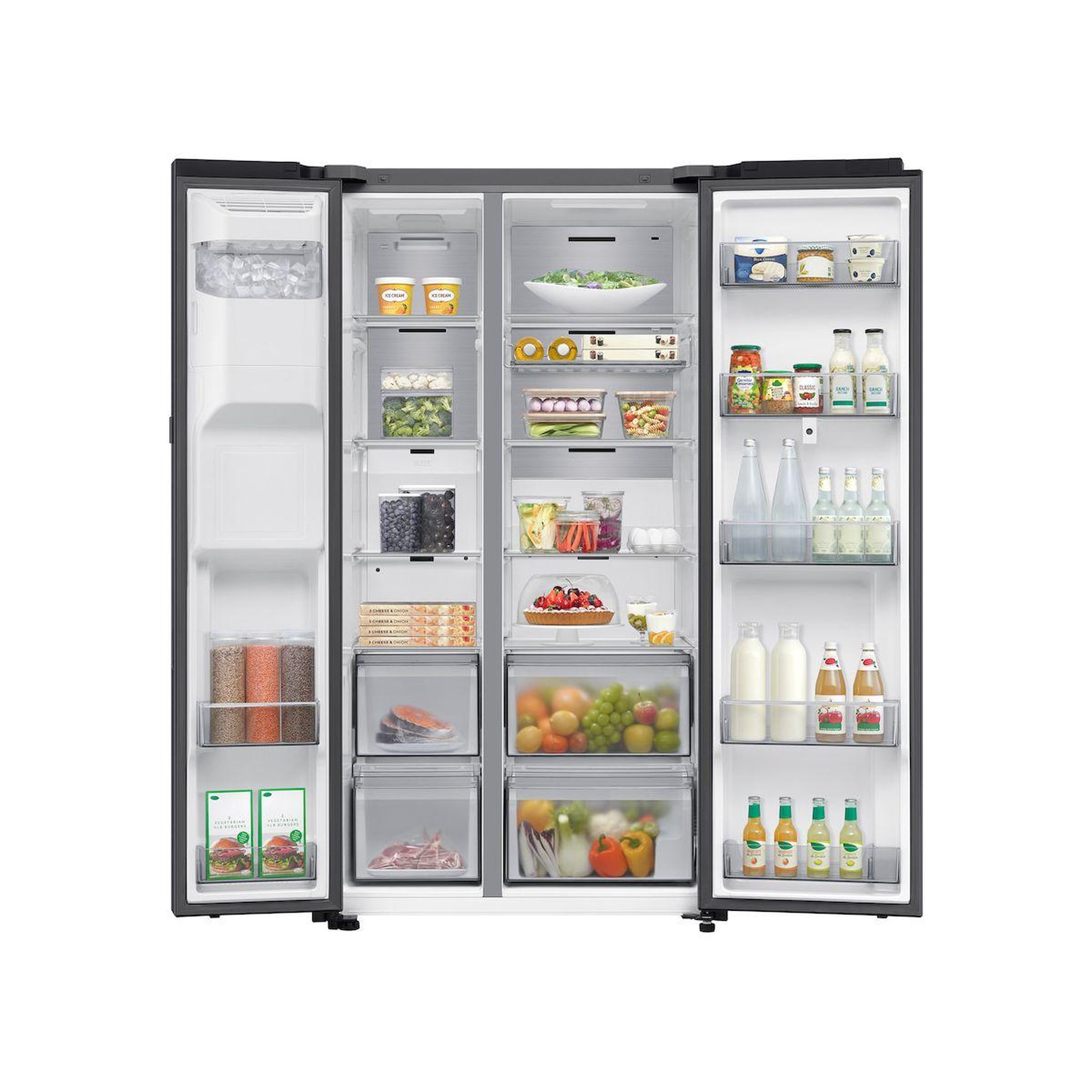 Voir la diapositive 2 : Samsung Réfrigérateur américain rs90f66befef bespoke ai family