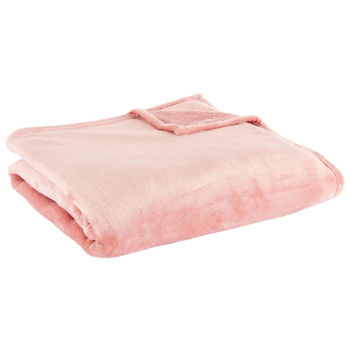 ACTUEL Plaid uni en polyester VELVET