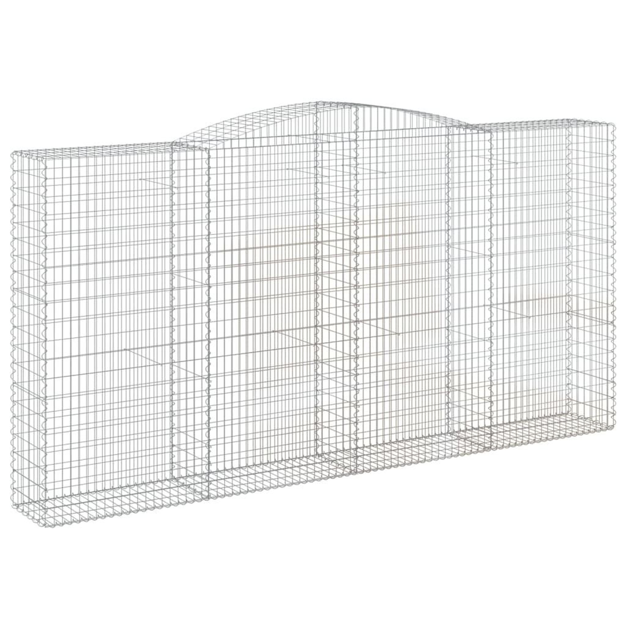 Voir la diapositive 3 : VIDAXL Paniers a gabions arques 6 pcs 400x50x200/220 cm Fer galvanise