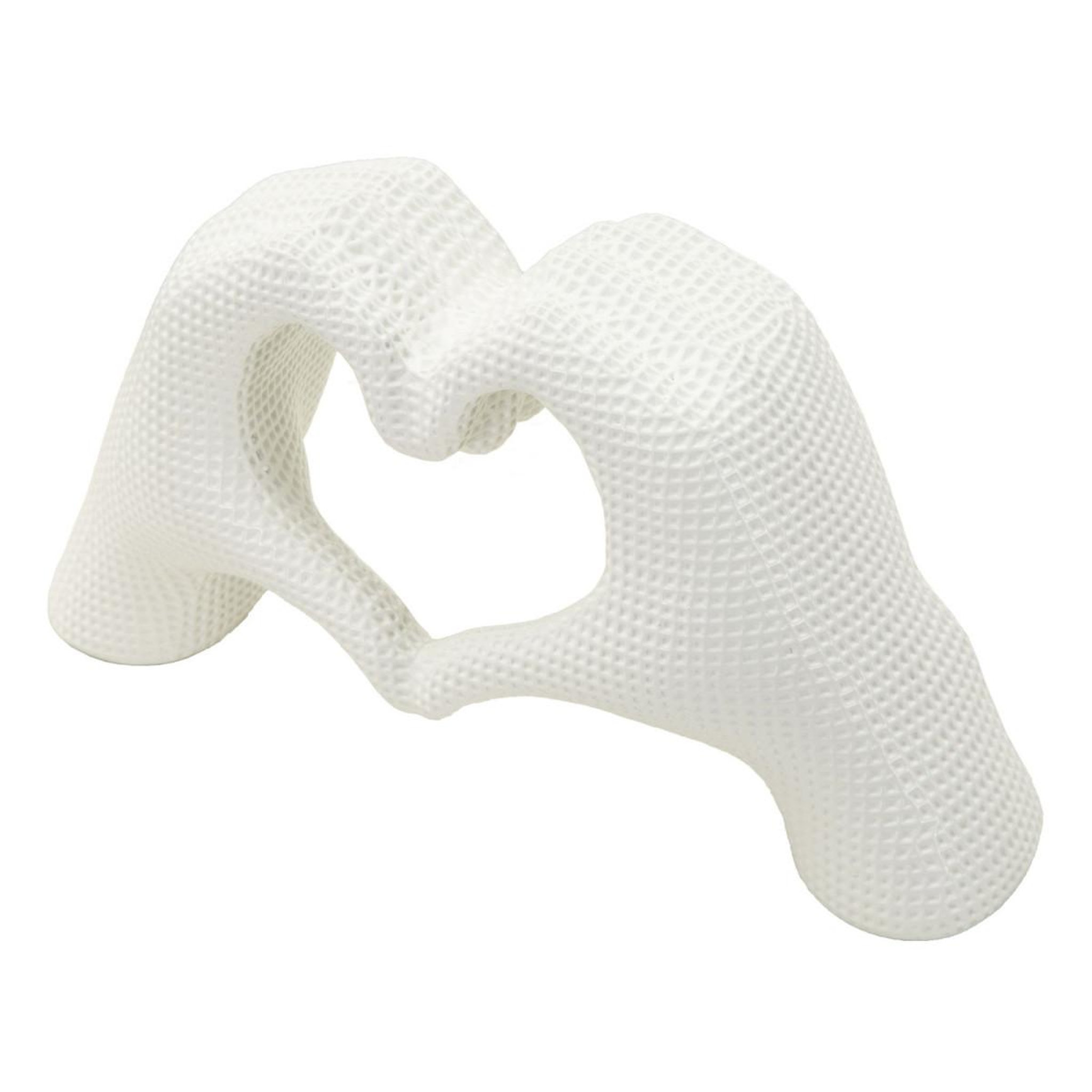 Voir la diapositive 3 : Paris Prix Mains cœur déco  lover  25cm blanc