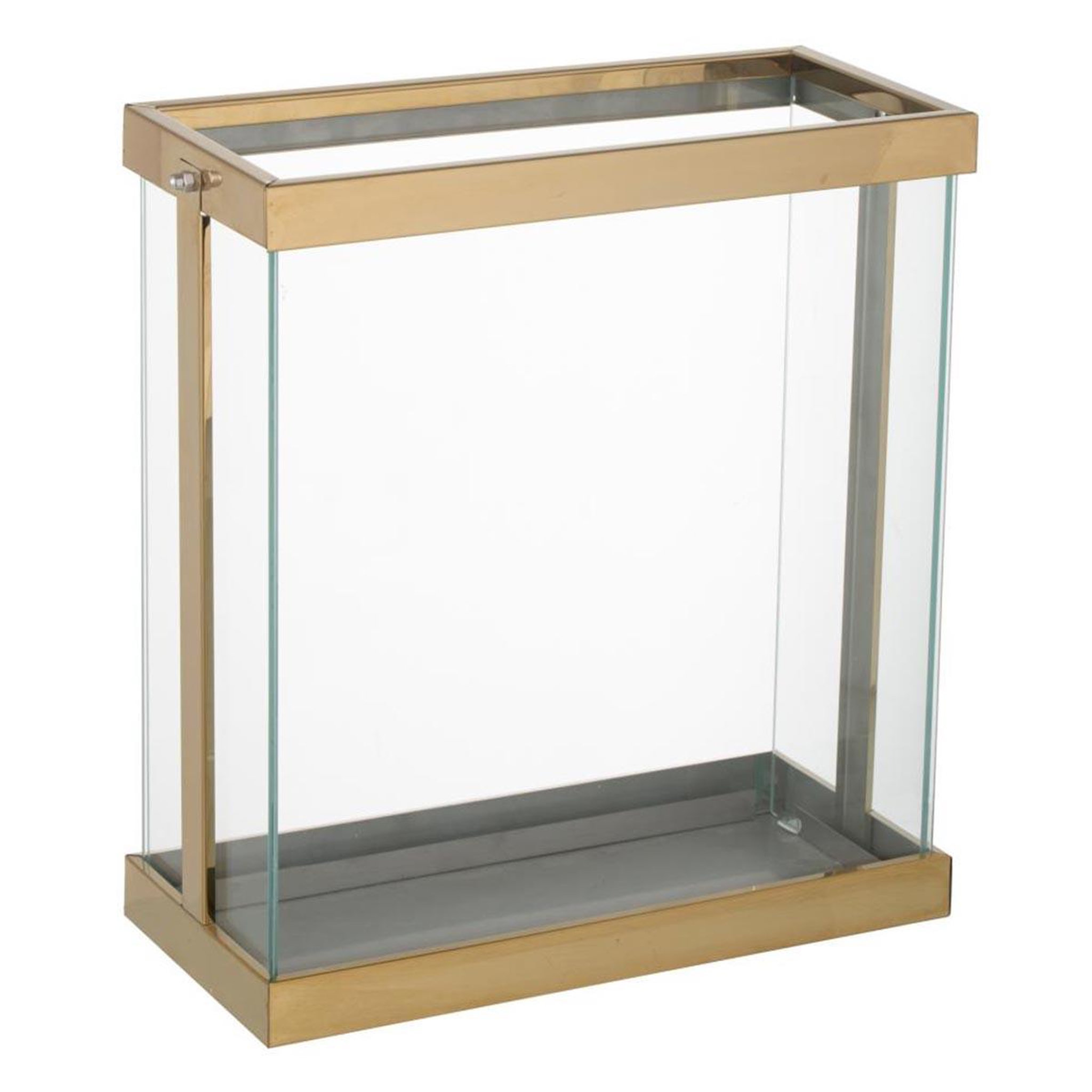 J-LINE Lanterne en Verre  Enma  35cm Or