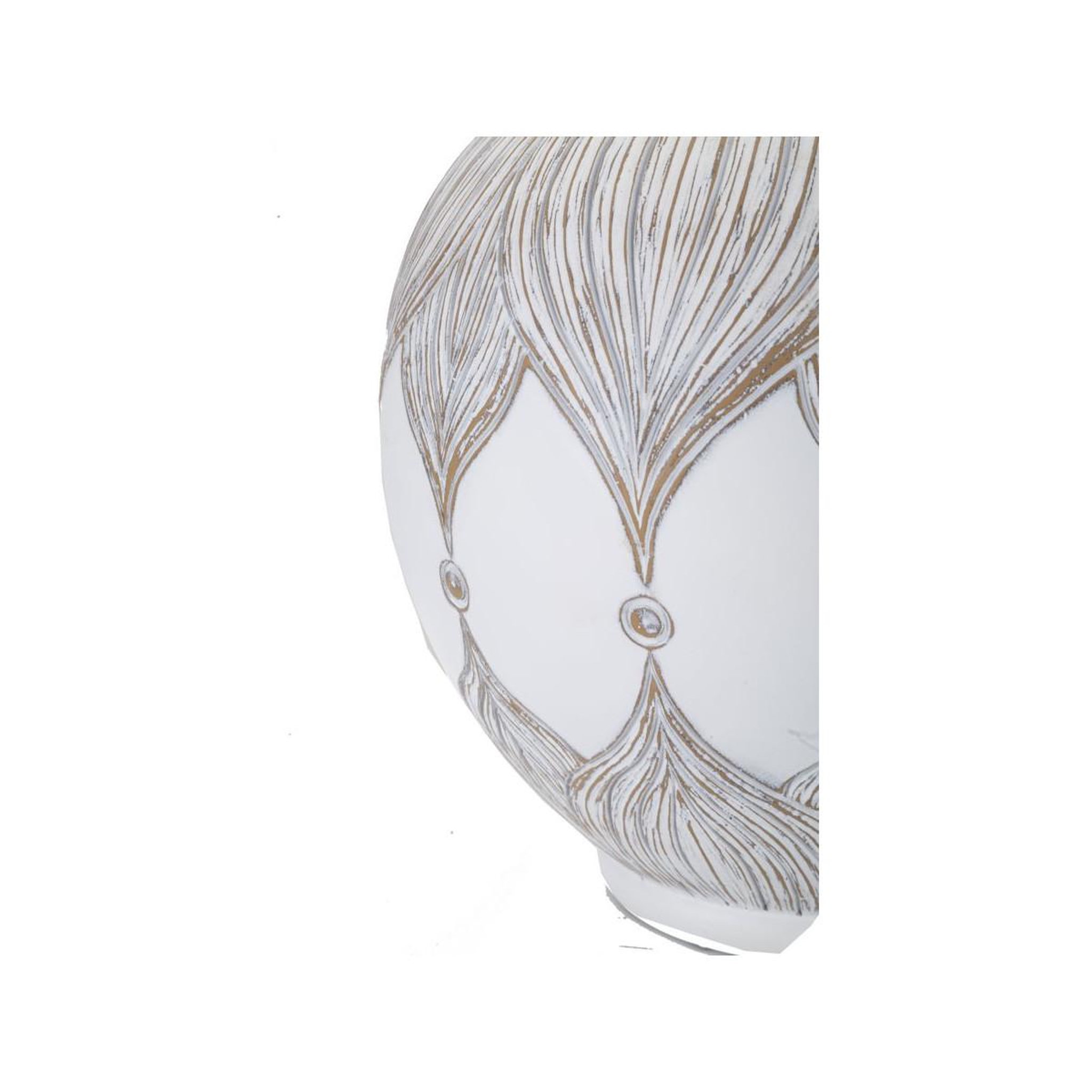 Voir la diapositive 3 : Paris Prix Lampe à poser en résine  atene  59cm blanc & naturel