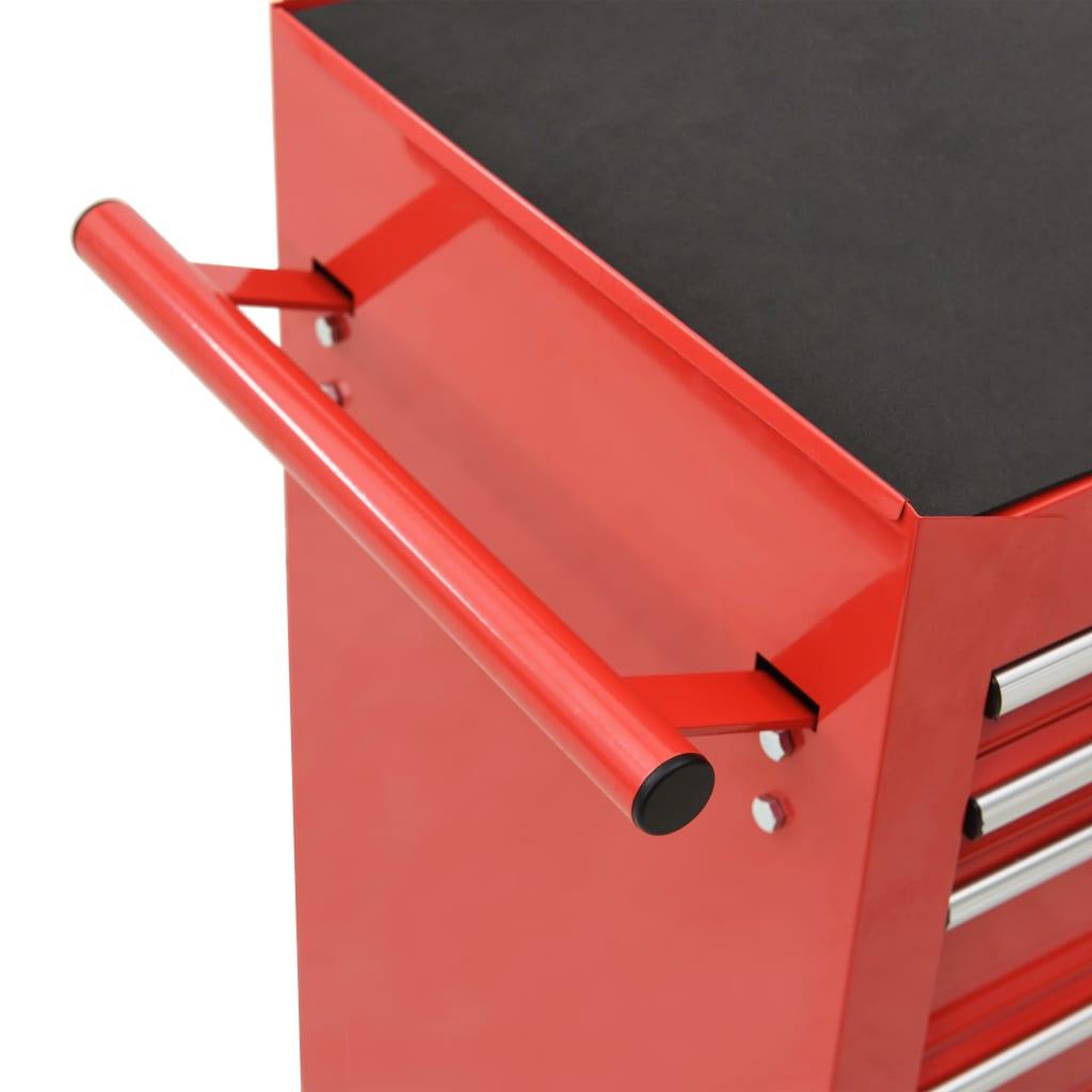 Voir la diapositive 5 : VIDAXL Chariot a outils avec 14 tiroirs Acier Rouge