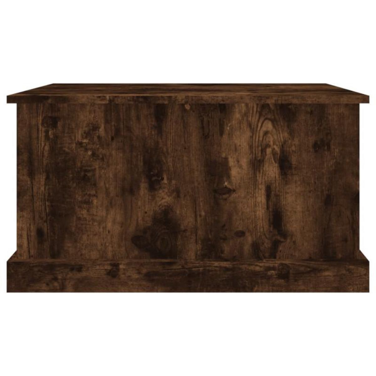 VIDAXL Boîte de rangement chêne fumé 70x40x38 cm bois d ingénierie