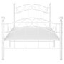 Voir la diapositive 3 : VIDAXL Cadre de lit sans matelas blanc metal 90x200 cm
