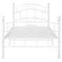 Voir la diapositive 3 : VIDAXL Cadre de lit sans matelas blanc metal 90x200 cm
