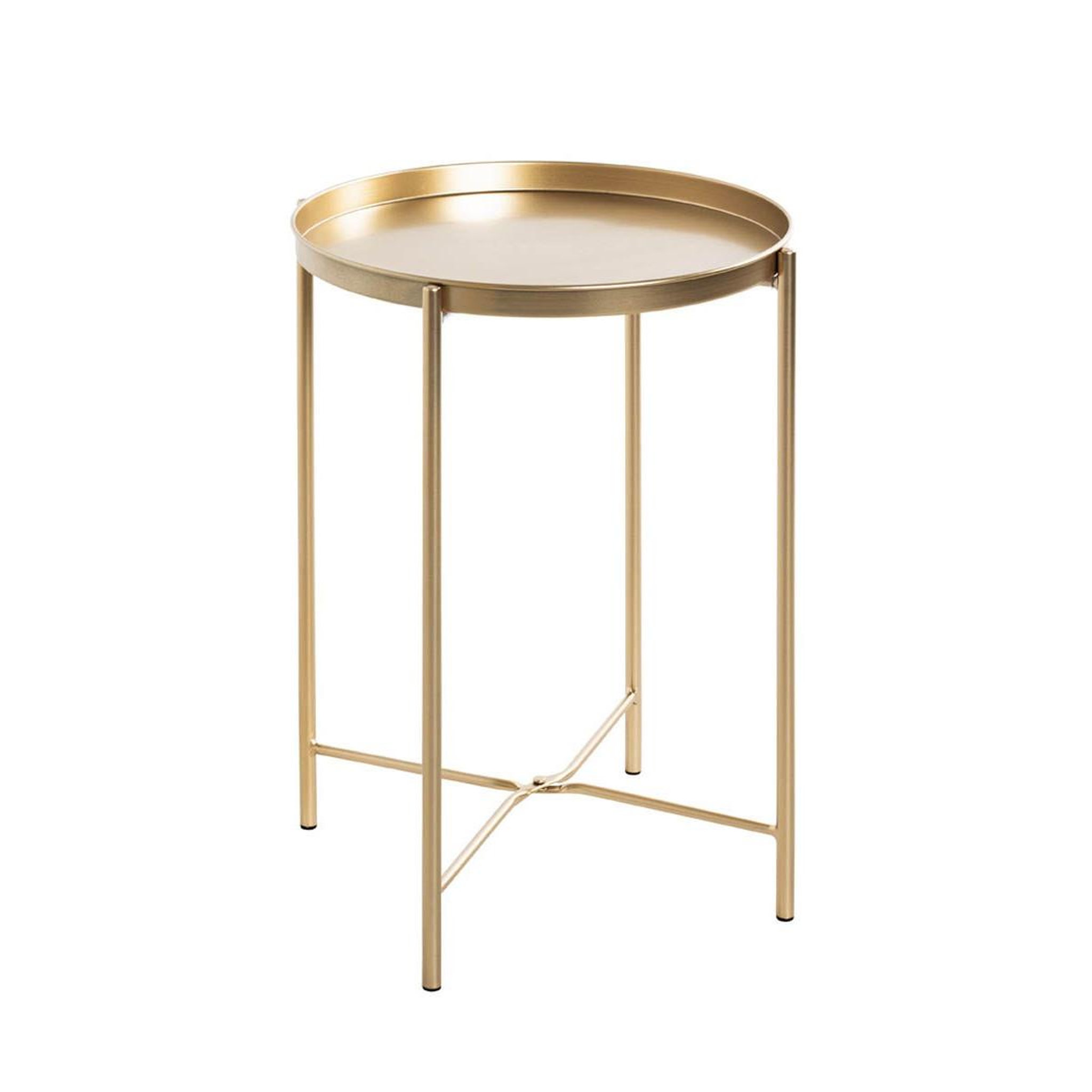 Paris Prix Table d'appoint métal  yann  50cm or
