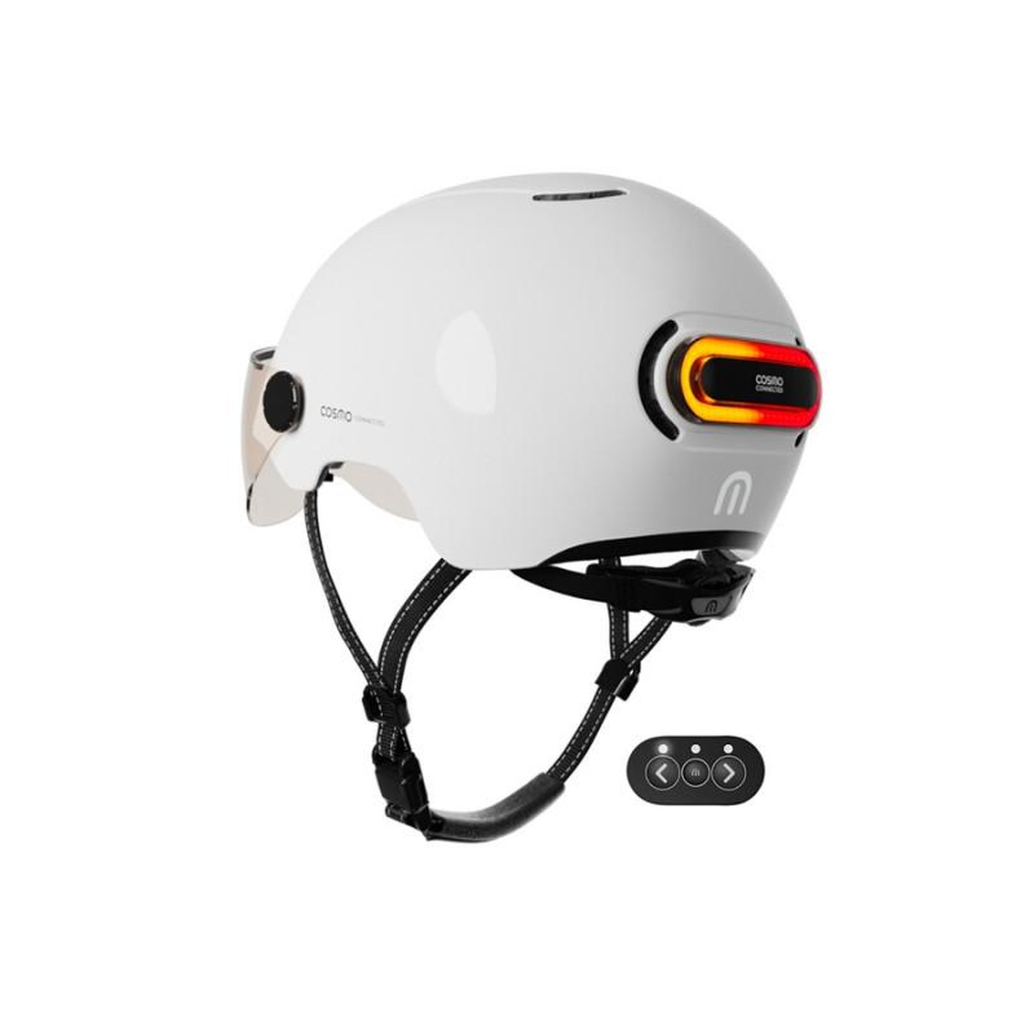 Voir la diapositive 2 : COSMO CONNECTED Casque vélo Cosmo Connected Fusion Blanc Brillant