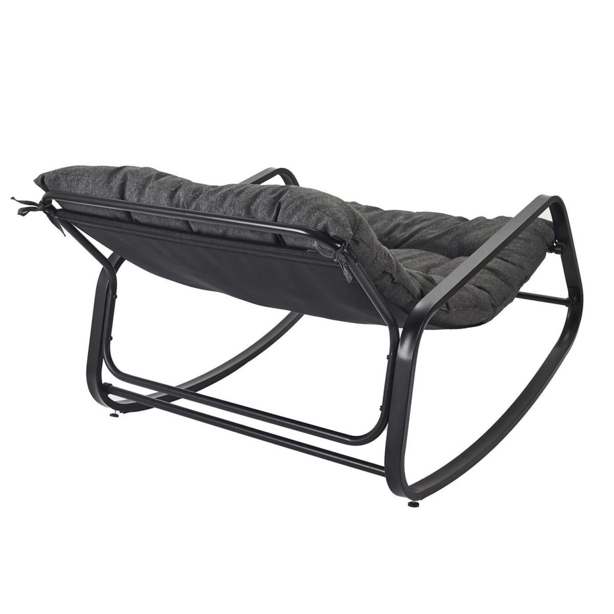 Voir la diapositive 4 : The Home Deco Factory Fauteuil à bascule design  miami  130cm gris