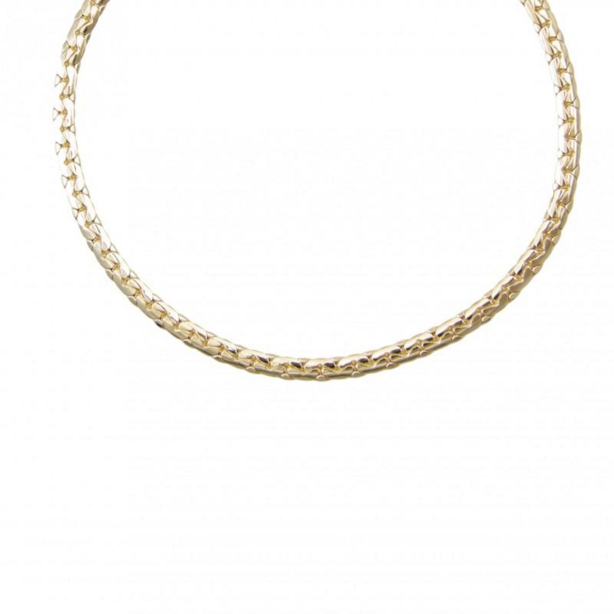 L'ATELIER D'AZUR Collier Femme Maille Haricot - Or Jaune