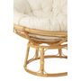 Voir la diapositive 4 : Paris Prix Fauteuil en Rotin & Coussin  Céline  115cm Naturel