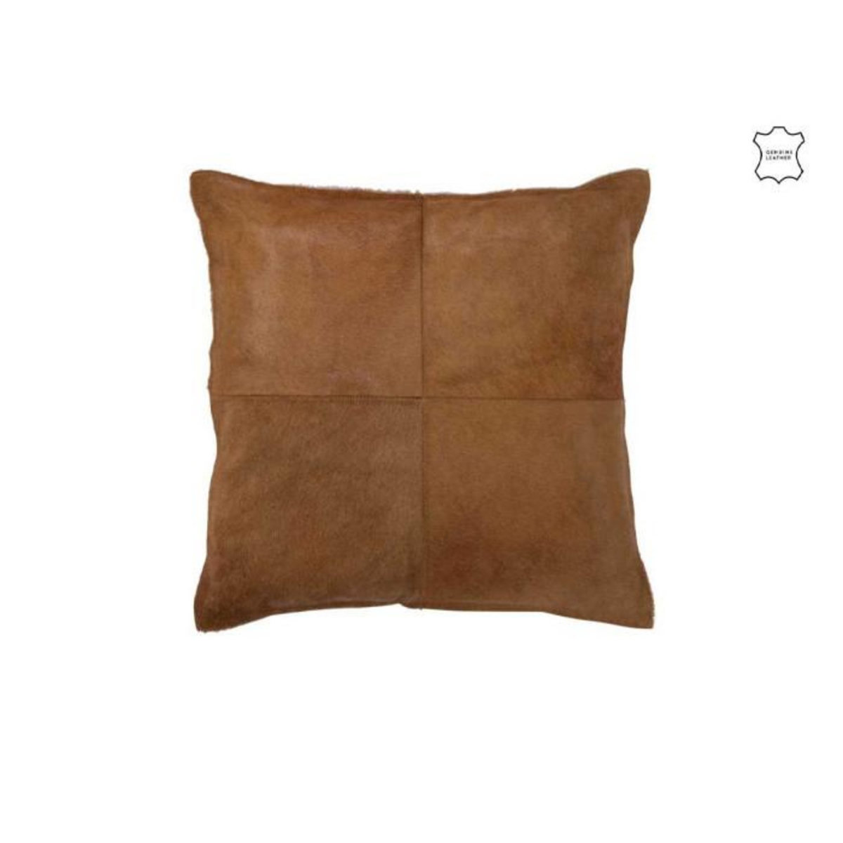 Paris Prix Coussin Effet Peau  Norbert  45x45cm Camel Foncé