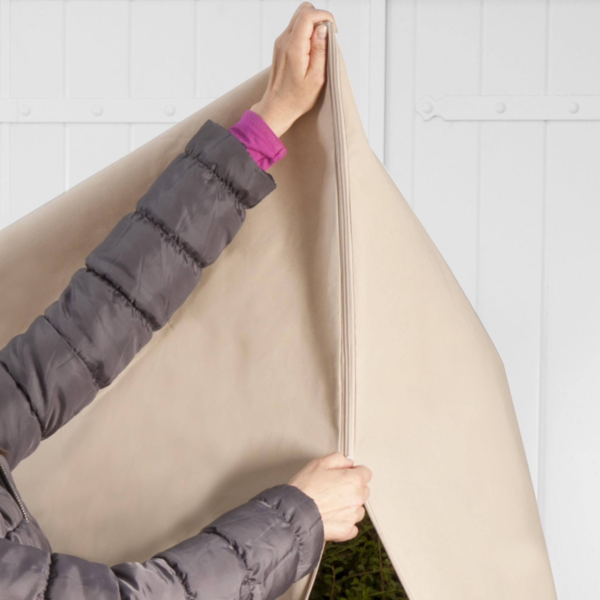 Voir la diapositive 3 : ID MARKET Lot de 3 housses d'hivernage pour plante et arbuste 80 x 160 cm