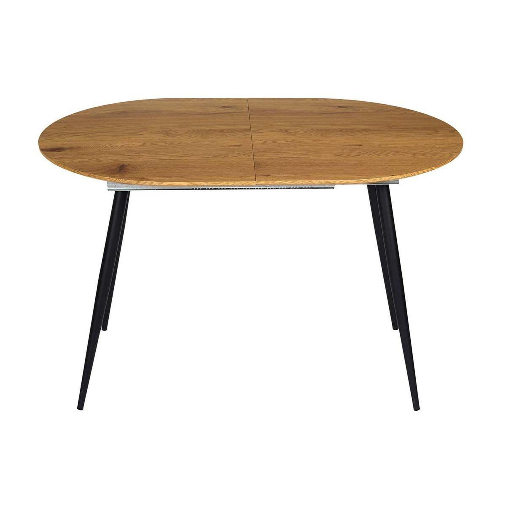 The Home Deco Factory Table de repas  extensible  120-160cm naturel & noir