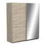 Voir la diapositive 5 : Armoire 2 portes coulissantes 1 miroir L180 cm THIBAULT