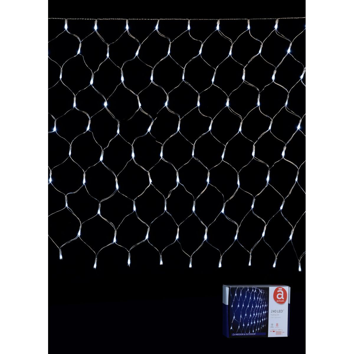 ACTUEL Filet extérieur 240 led 8 fonctions