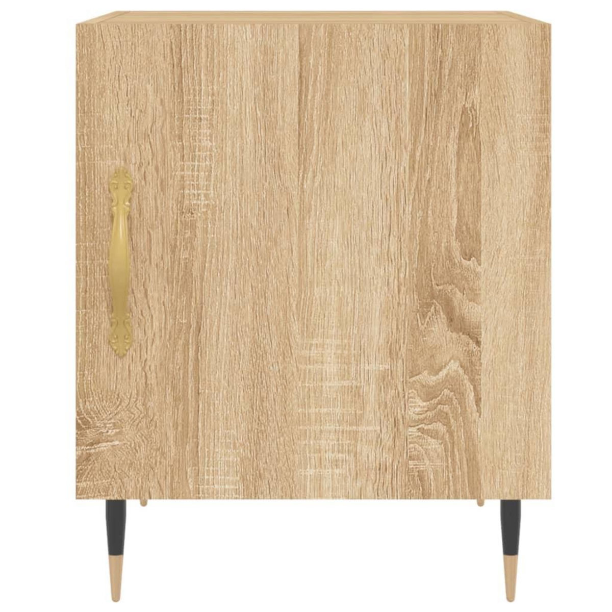 VIDAXL Tables de chevet 2 pcs chene sonoma 40x40x50 cm bois ingenierie