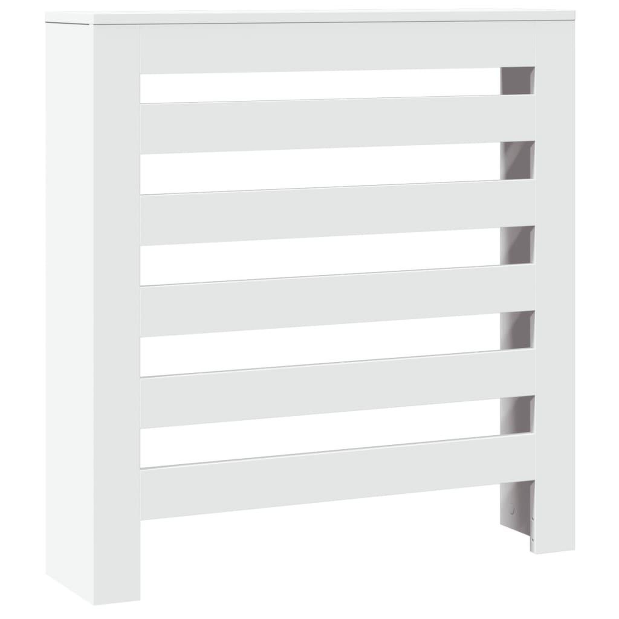 Voir la diapositive 2 : VIDAXL Cache-radiateur blanc 78x20x82 cm bois d'ingenierie