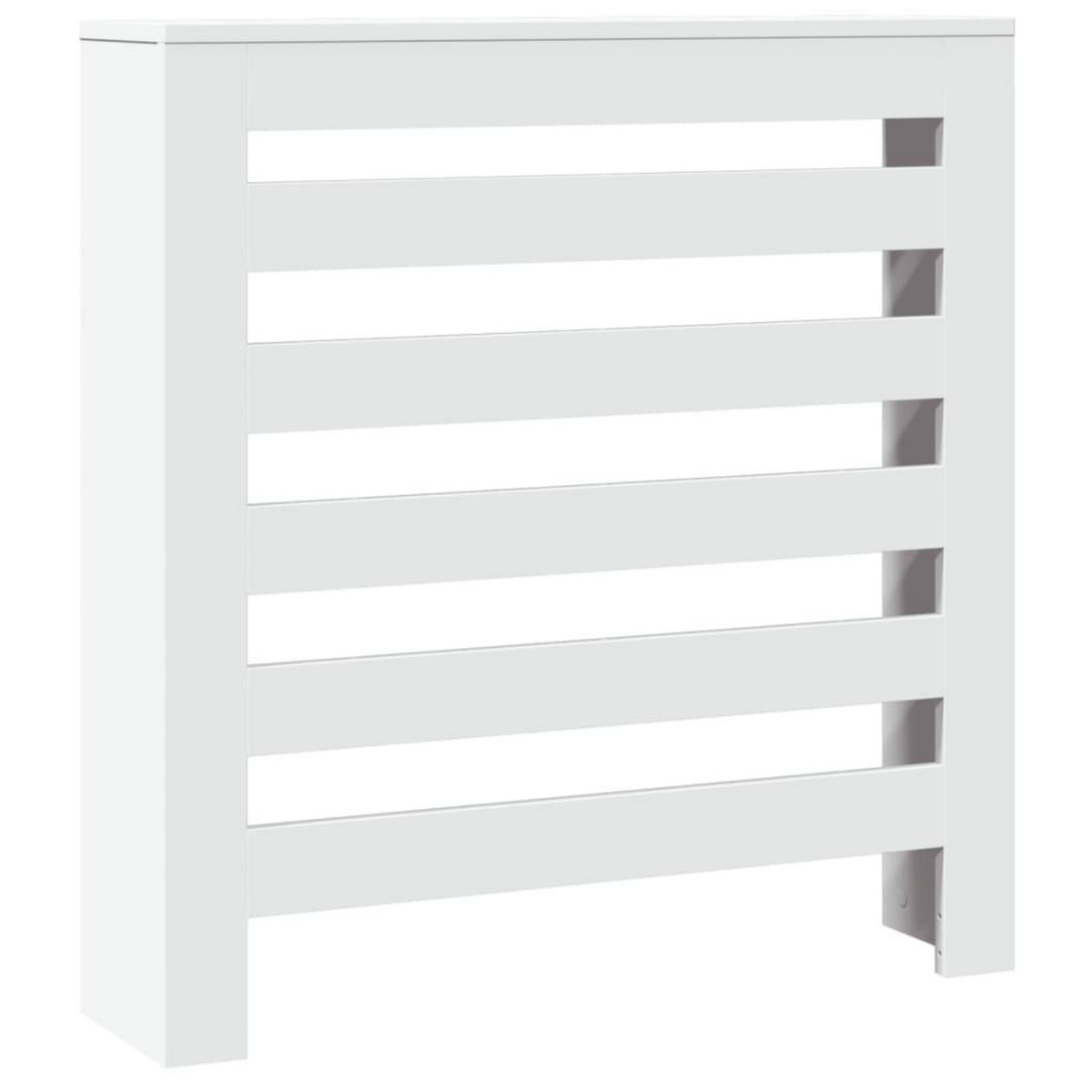 VIDAXL Cache-radiateur blanc 78x20x82 cm bois d'ingenierie