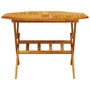 Voir la diapositive 4 : VIDAXL Ensemble a manger de jardin pliable 5 pcs bois massif d'acacia