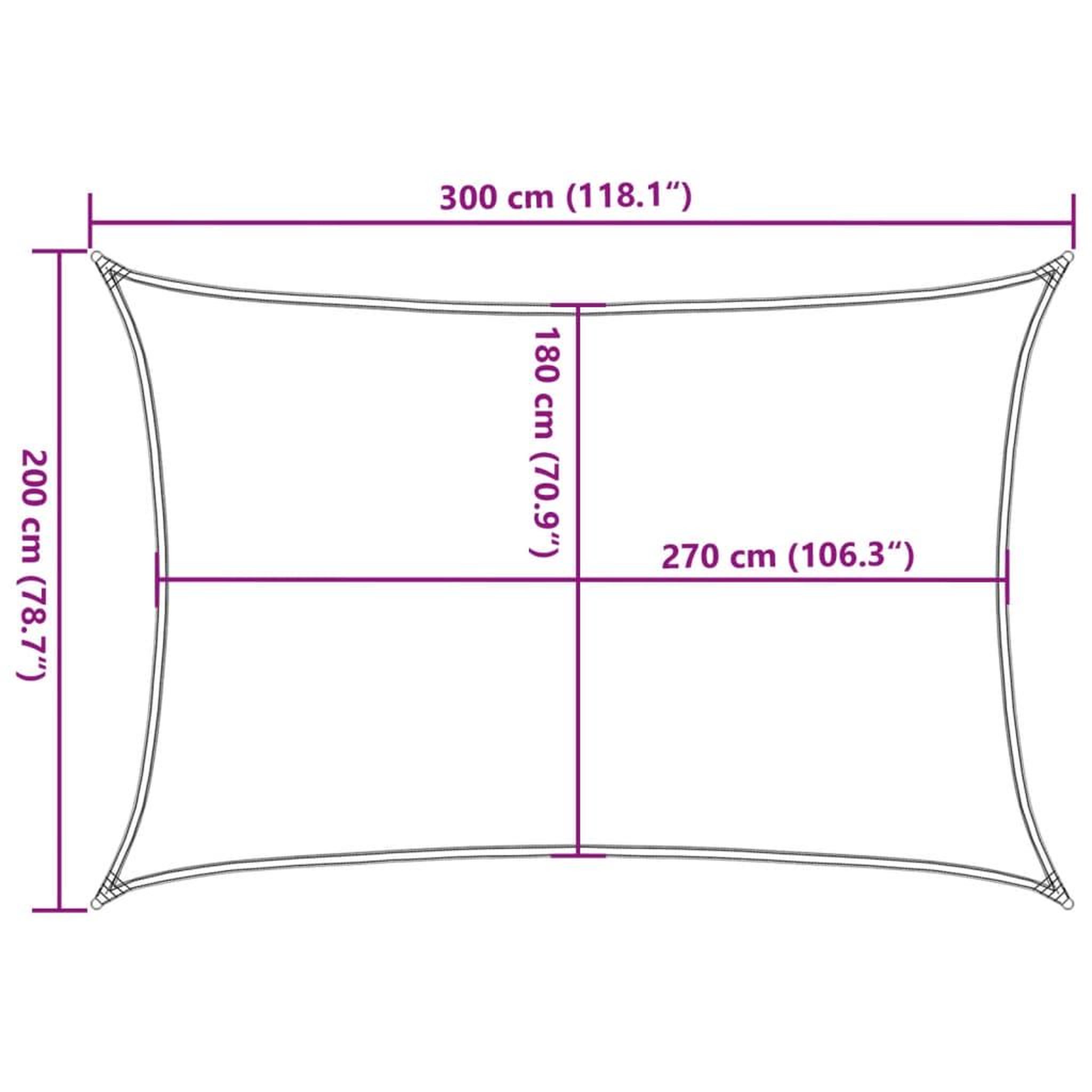 Voir la diapositive 6 : VIDAXL Voile d'ombrage 160 g/m² rectangulaire gris clair 2x3 m PEHD