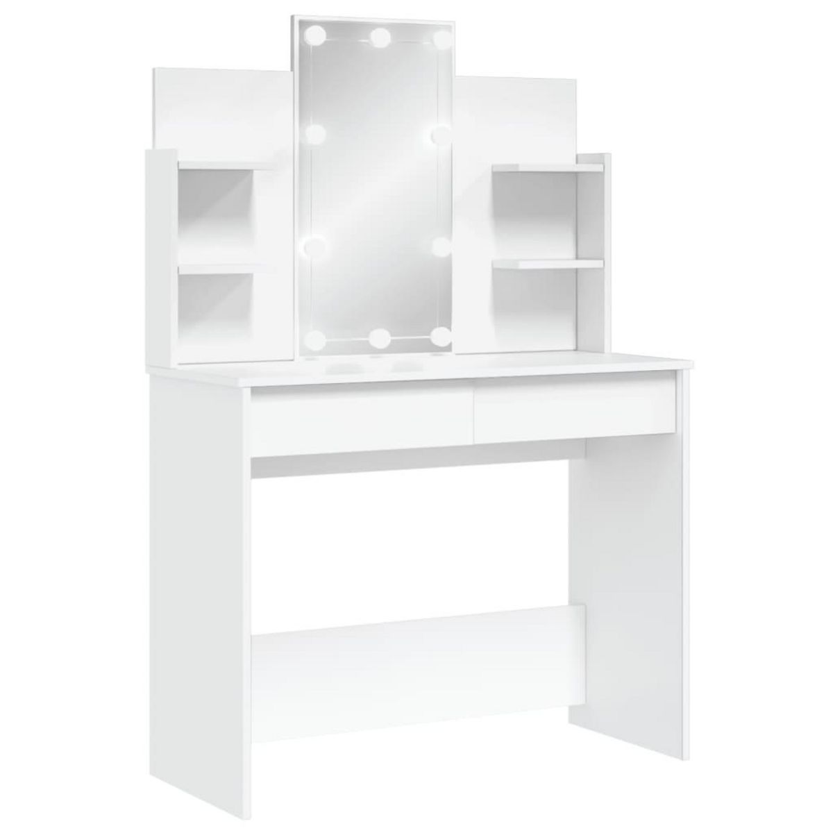 VIDAXL Coiffeuse avec lumieres LED blanc 96x40x142 cm