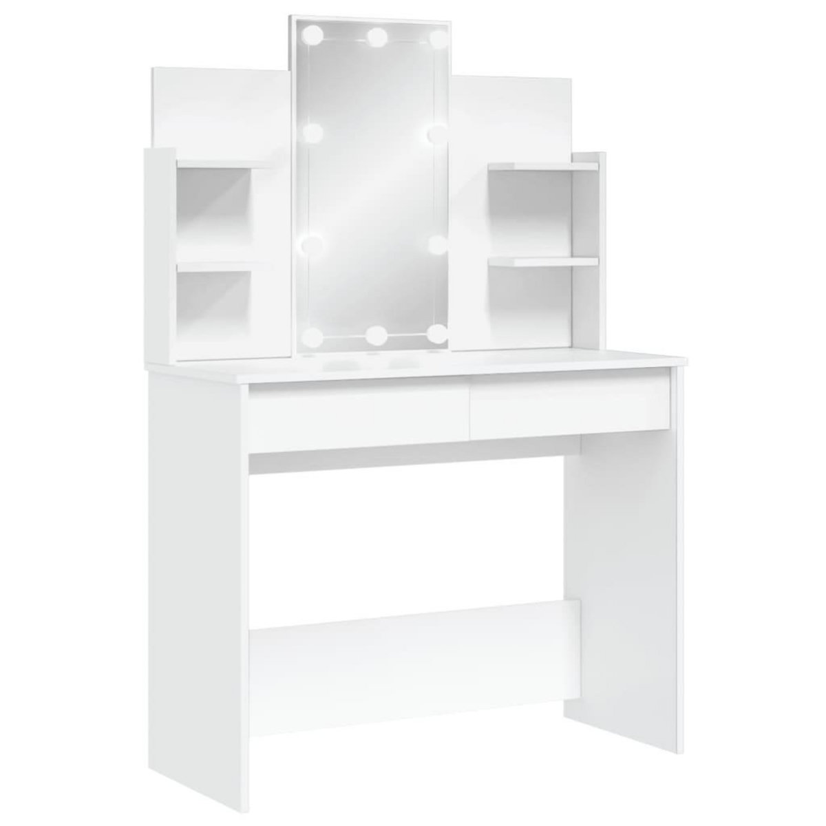 VIDAXL Coiffeuse avec lumieres LED blanc 96x40x142 cm