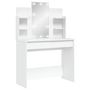 Voir la diapositive 2 : VIDAXL Coiffeuse avec lumieres LED blanc 96x40x142 cm